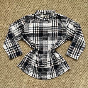 Plaid Turtleneck Top